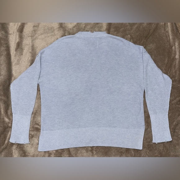 PISTOLA Darya Cotton Oversized Sweater in Light Blue Size Medium - Picture 7 of 7